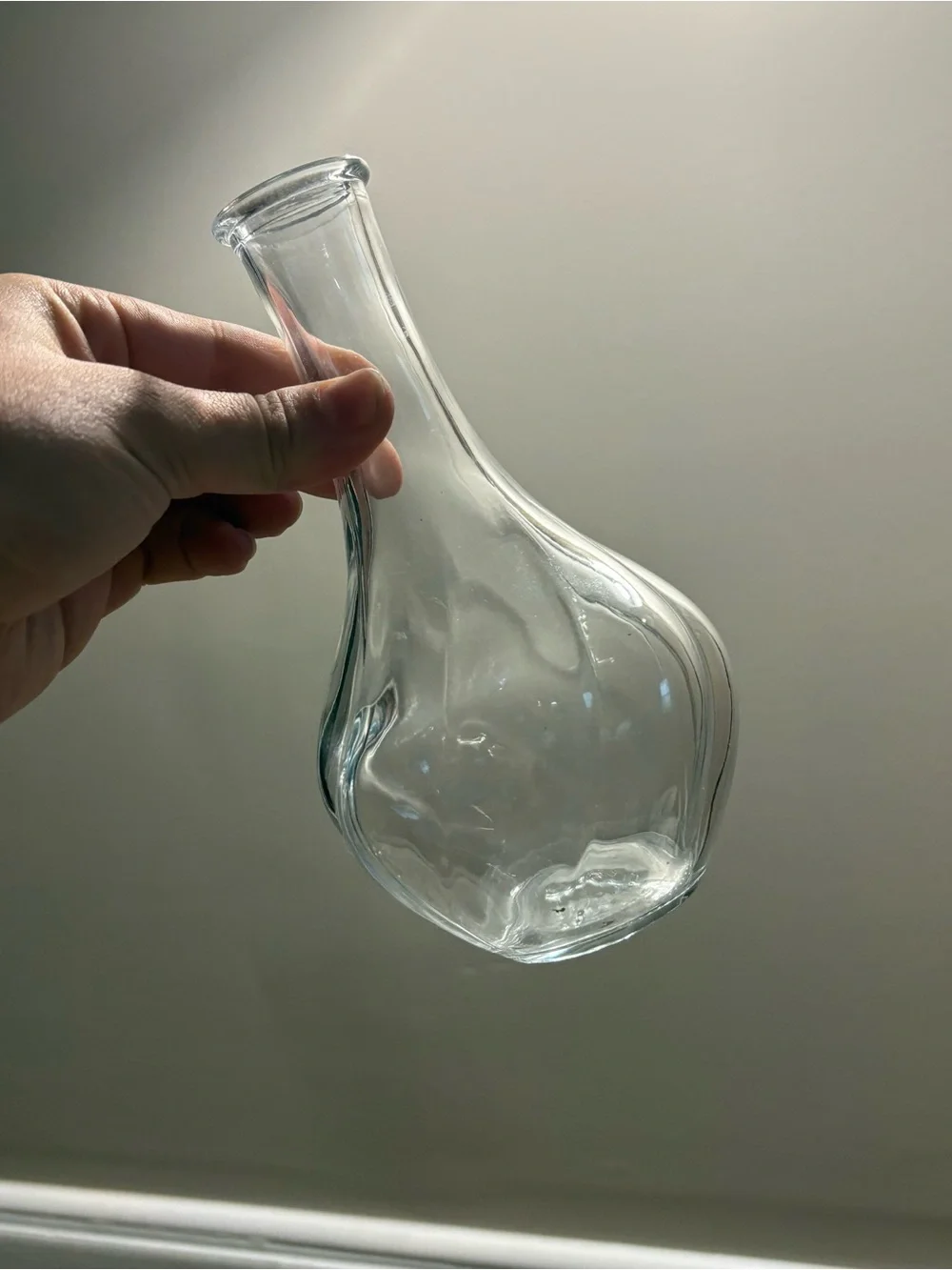 IKEA Clear Glass Bulb-Shaped Vase